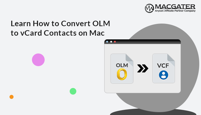 Convert OLM to vCard Contacts