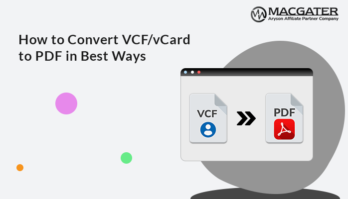 convert VCF to PDF